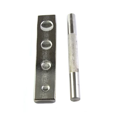Rivets™ button hammer installation kit (2 pieces) | Les Cuirs Desrochers